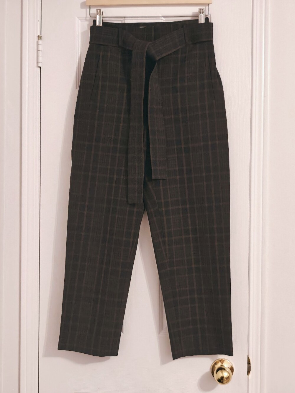 Wilfred Jallade Plaid Pants With Belt